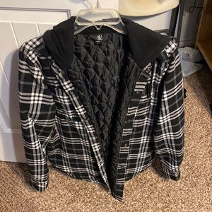Black and White Volcom Jacket